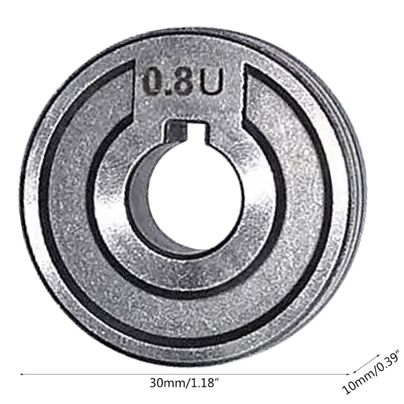 Rouleau d'alimentation à souder V U rainure en nrl, 0.6mm 0.8mm 1.0mm pour fil de cordon de Flux Mig J6PC