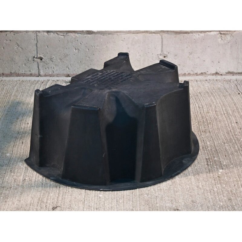 Flat Back Rain Barrel Stand, Black Color