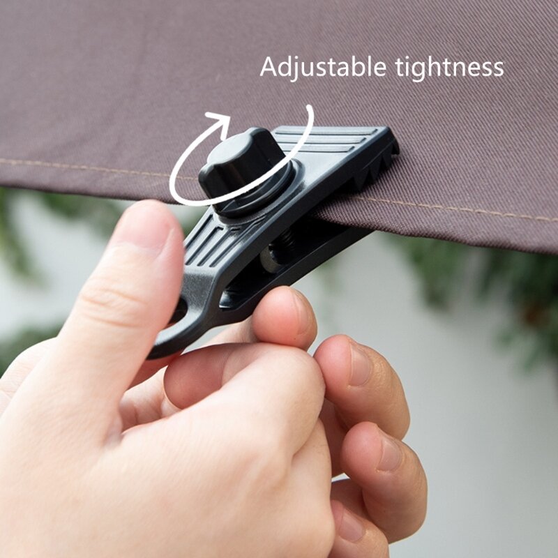 10Pcs Tarp Clips Heavy Duty Lock Grip Tarp Clamps Pool Cover Clips Tent Fasteners Holder for Awnings, Outdoor Camping