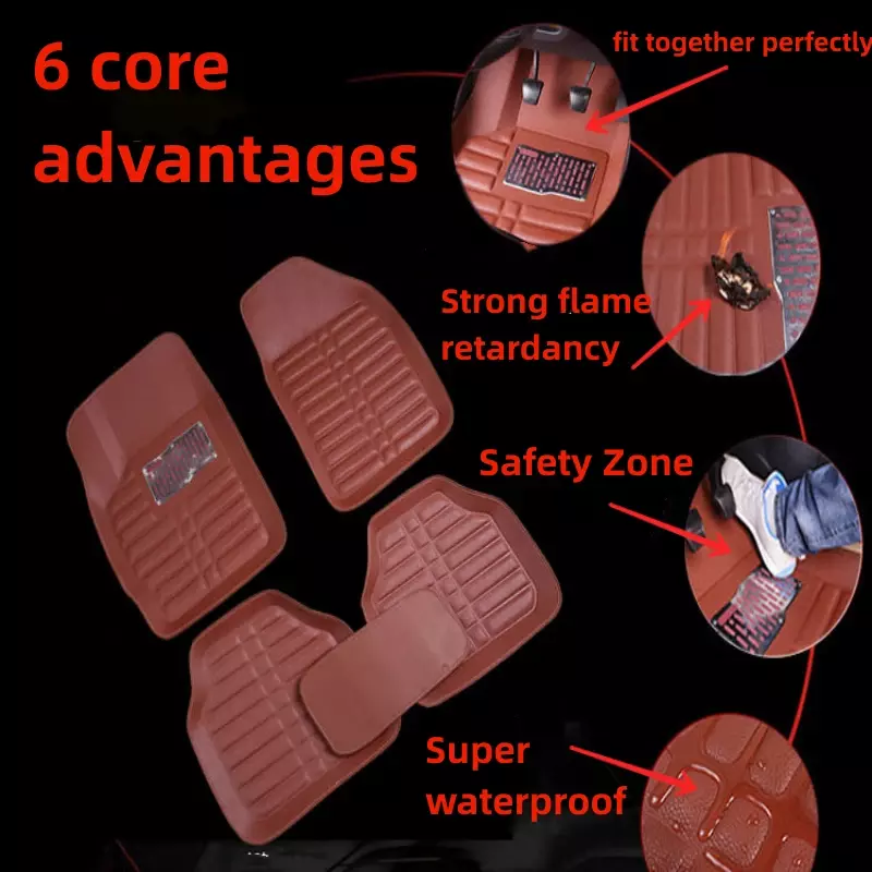 Новые роскошные кожаные автомобильные коврики, интерьерные коврики для Subaru Outback 2014-2010, автомобильные аксессуары, водонепроницаемые противогрязные коврики