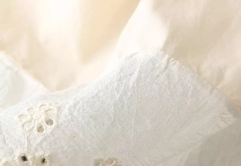 Falda holgada informal de algodón con cintura elástica para mujer, falda Vintage hueca, estilo japonés Mori Girl, primavera y verano