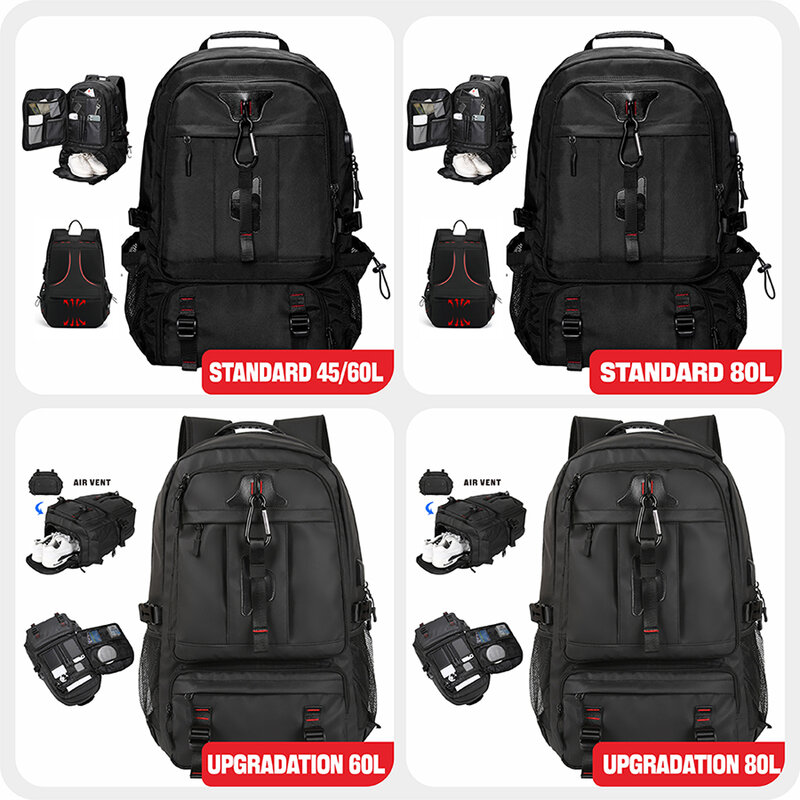 SWISS MILITARY Travel Backpack Men Waterproof  Business Bag Expandable USB Shoulder Bag Large Capacity 17.3 Laptop Bag mochila