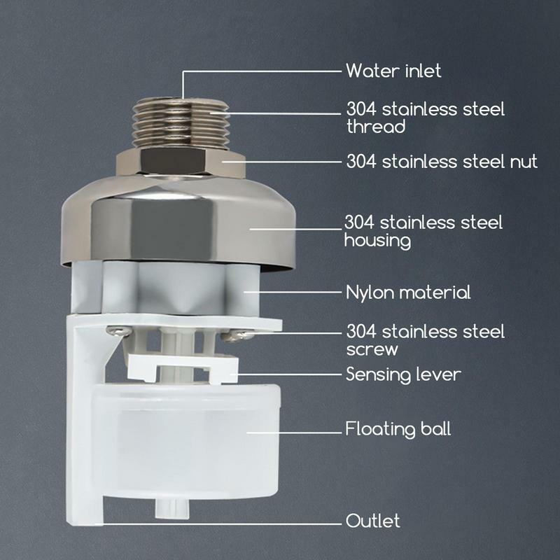 Stainless Steel 3/4 Floating Ball ValveAutomatic Water Level Control ValveFloat ValveWater Tank Water Tower ShutoffValve