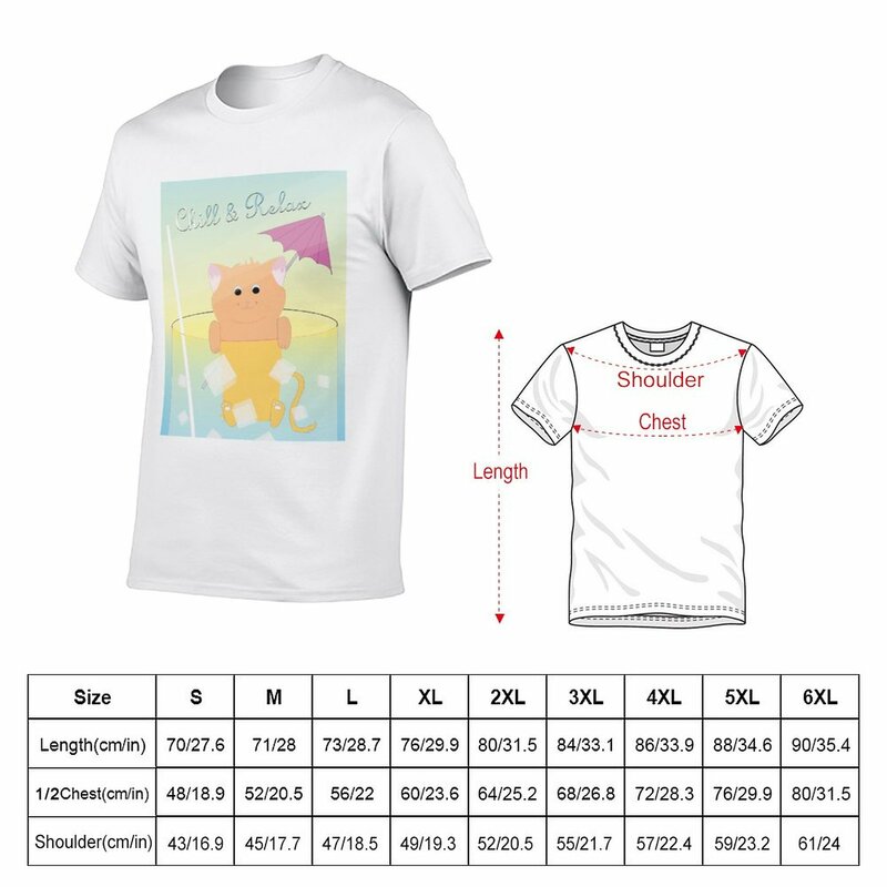 New Chill & Relax t-shirt sport fan t-shirt abbigliamento vintage t-shirt oversize t-shirt ad asciugatura rapida abbigliamento uomo