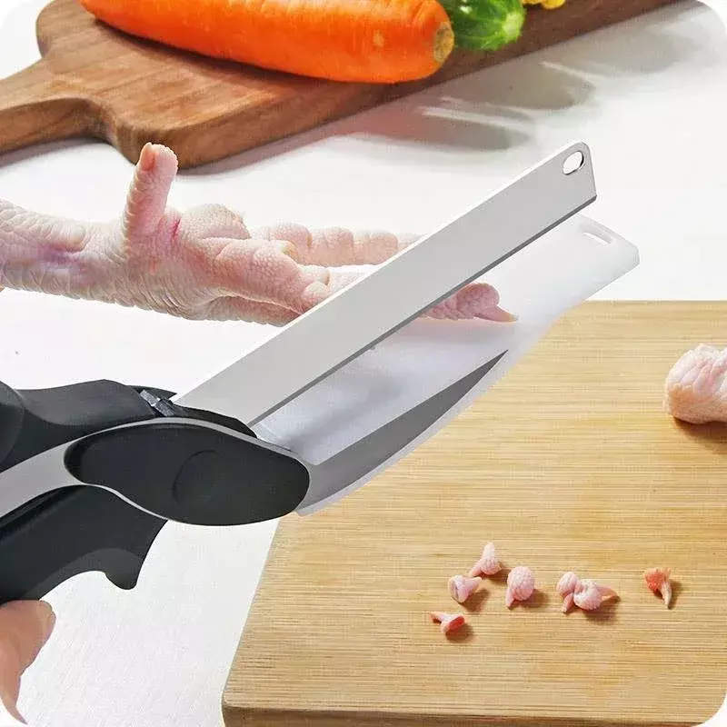 Функциональные кухонные ножницы 2 в 1, умный Нож для нарезки продуктов, ножницы для овощей, хороший помощник для кухни