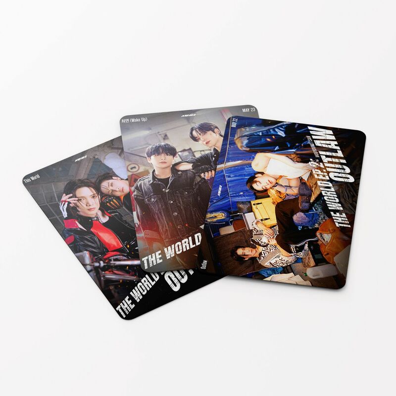 55pcs Kpop Ateez Lomo Cards Photocard THE WORLD EP2:OUTLAW Album Photo Print Cards Set Fans Collection