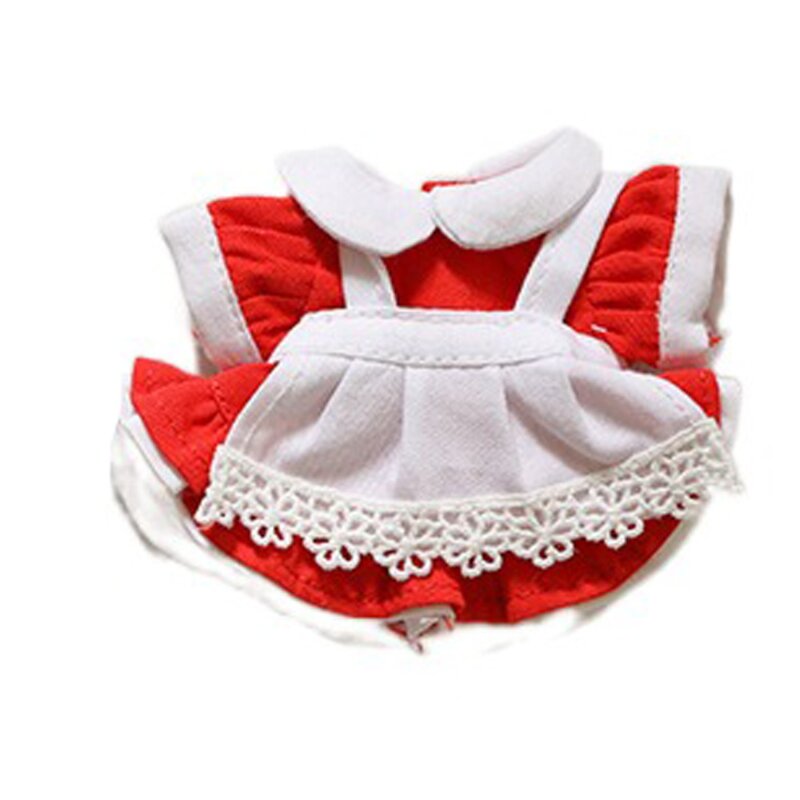 Vestido de muñeca Lolita, ropa de mucama, falda de princesa, ropa de muñeca de algodón, accesorios para muñecas, 12cm