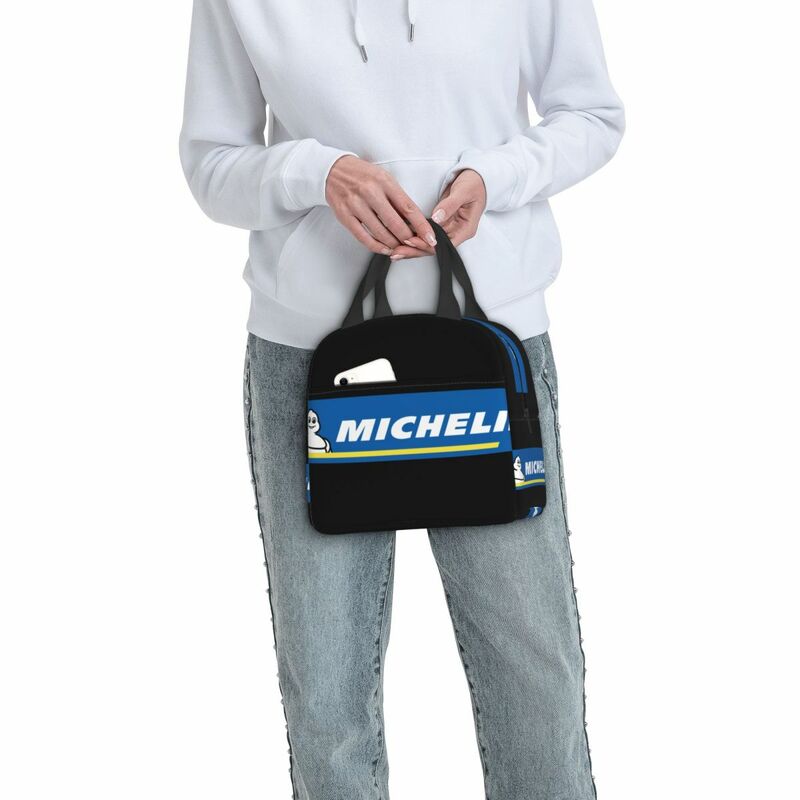 Tas makan siang berlogo Michelin, tas jinjing Pak Bento isolasi