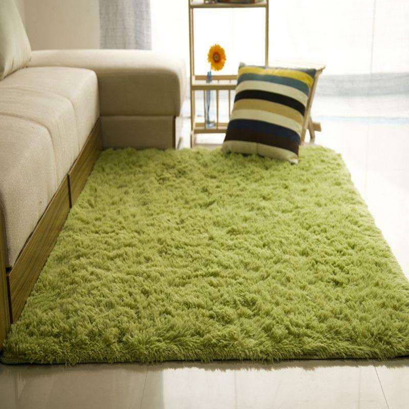 Bedroom Carpet Super Soft Shaggy Rugs Fluffy Carpets Soft Plush Furry Bedside Rug Anti-Skid Durable Rectangular Fuzzy Rug Area