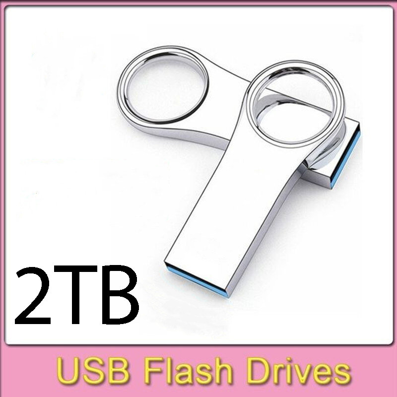 Flash Disk USB 2TB, Pen Drive kecepatan tinggi 1TB, memori Usb Cle 512GB, stik U Disk untuk komputer TV dengan logo gratis