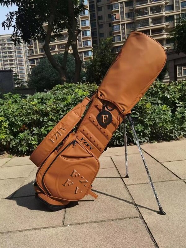 2024 Golf Bag Standard Men's Waterproof Club Bag Pu Superfiber Durable Golf Equipment Bag