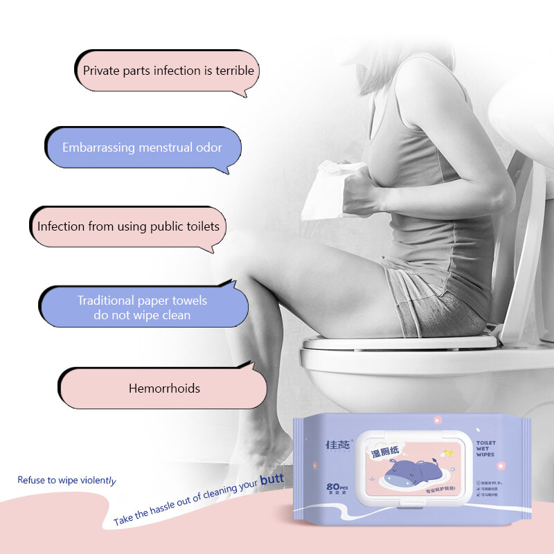 2 opakowania (160 szt.) codzienna pielęgnacja chusteczki do hemoroidów do czyszczenia toalet bezzapachowe chusteczki do pielęgnacji czysta tkanina bawełniana