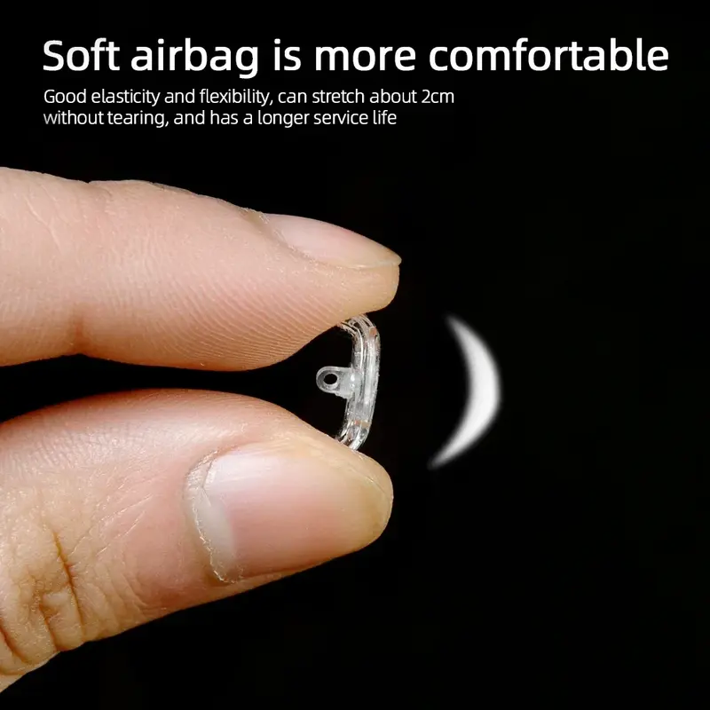 10/100pcs Transparent Silicone Eyeglass Airbag Soft Nose Pads Nosepads on Glasses Sharing Comfortable Anti-Slip for Nose Pad