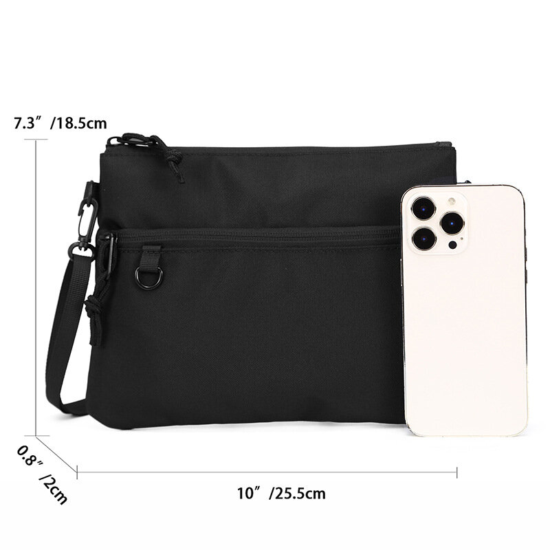 Hot Male Side Shoulder Bag Messenger Sling Bag For Men Casual Oxford Small Zipper Crossbody Pouch Simple Mini Crossbody Backpack