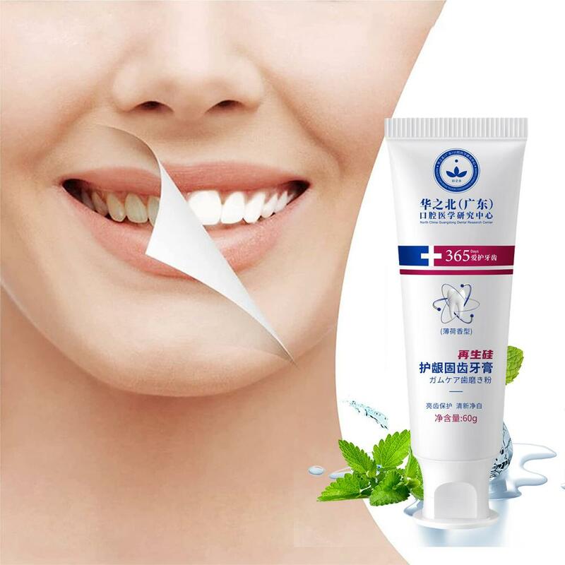60g Bright White Toothpaste Fresh Breath Quick Repair Of Cavities Caries Plaque Stains Decay Yellowing Repair Teeth Teeth