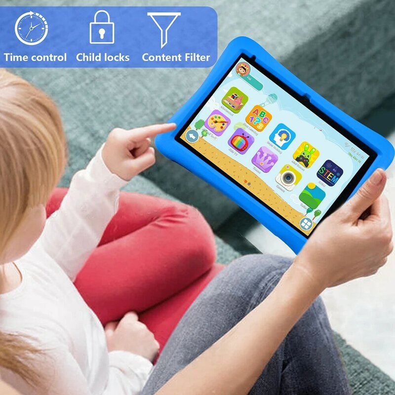 Tabletas QPS de 10 pulgadas para niños, Android 11, 1280x800 HD, Ouad Core, Wifi, 2GB, 32GB, 6000mAh, 10 pulgadas, baratas y buenas