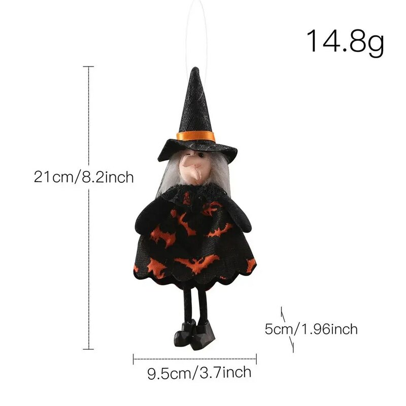 Mini DIY dekoracja festiwalowa czarownica dynia dekoracja Halloween wisiorek pluszowe lalki nawiedzony dom rekwizyty wiszący Ornament