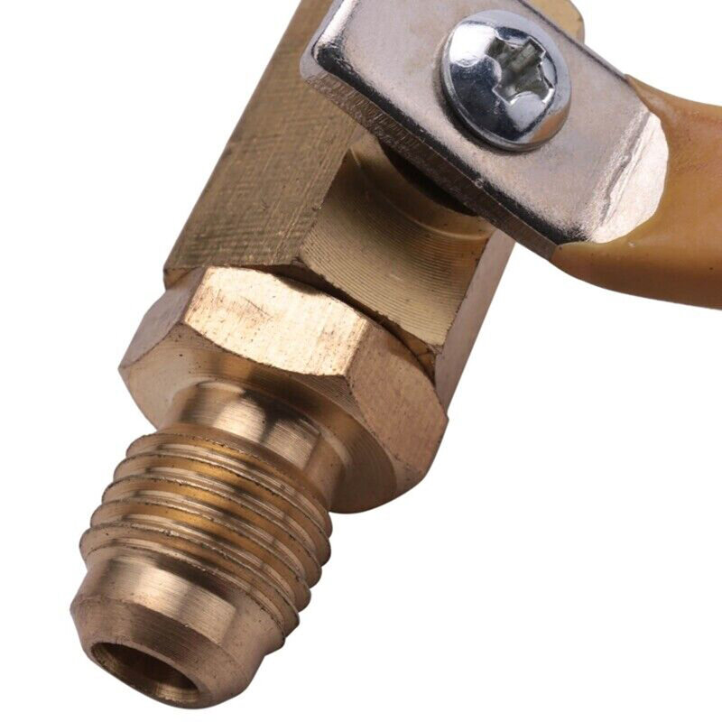 Vanne d'arrêt en laiton pour tuyaux de charge A/C, 1 ", 4", AC, longueur 90mm, tuyau de charge de climatisation, Hylique, R410a, R134a