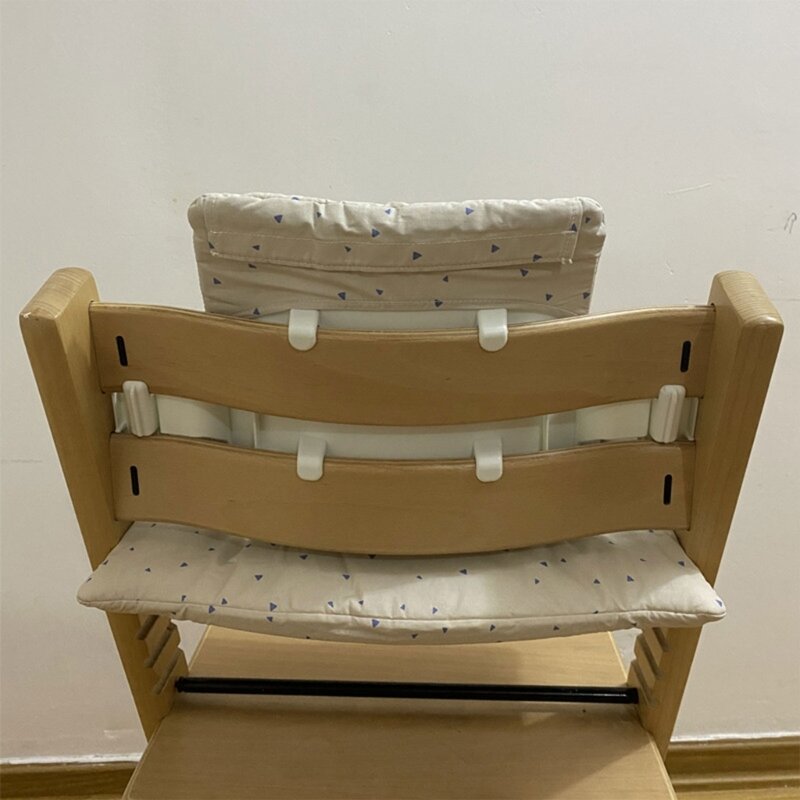 Cojín de lona lavable para silla alta, almohadillas de soporte para trona, accesorios de alimentación para niños y bebés, almohadilla de repuesto para silla