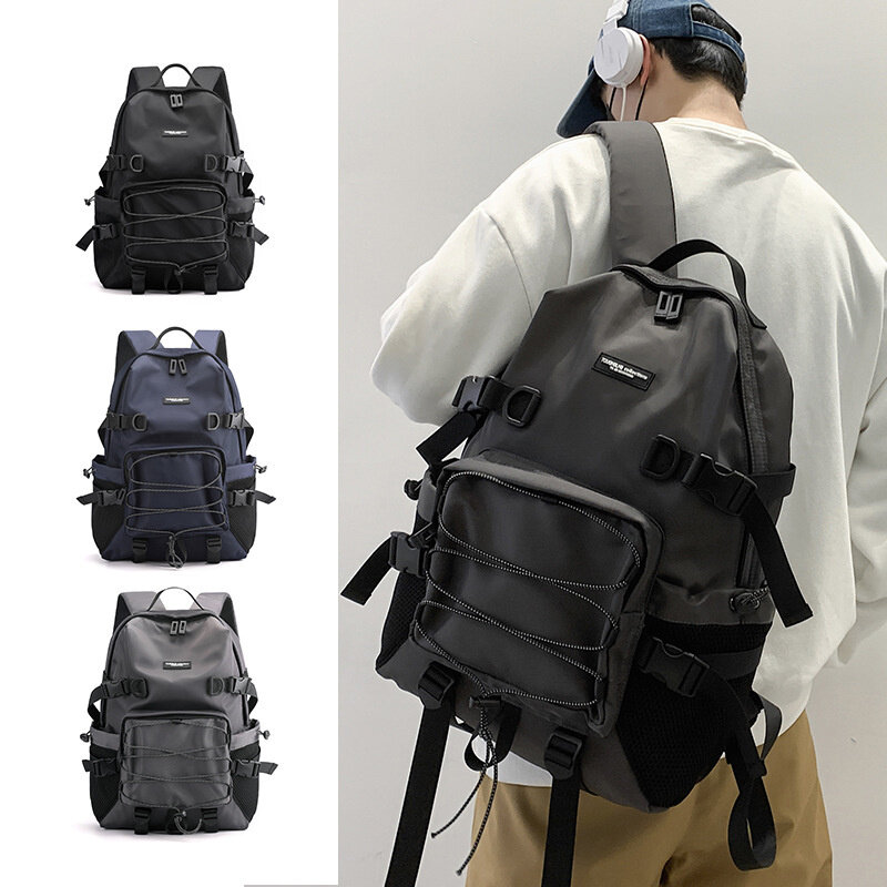 New Korean Trend backpack fashion personality backpack large capacity student schoolbag outdoor anti theft Backpack