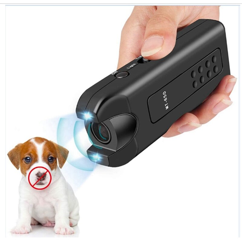 2X pengusir anjing ultrasonik, alat elektronik Anti gonggongan anjing