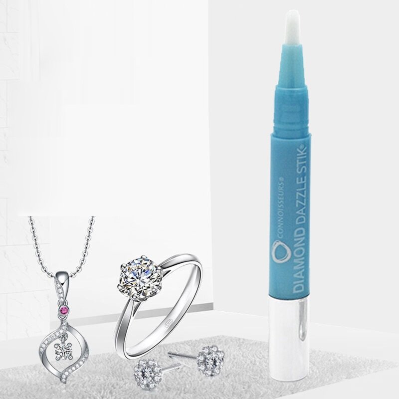 Pembersih Perhiasan untuk Berlian & Batu Mulia Berlian untuk Stik Pena Pembersih Perhiasan Alami untuk Cincin Berlian