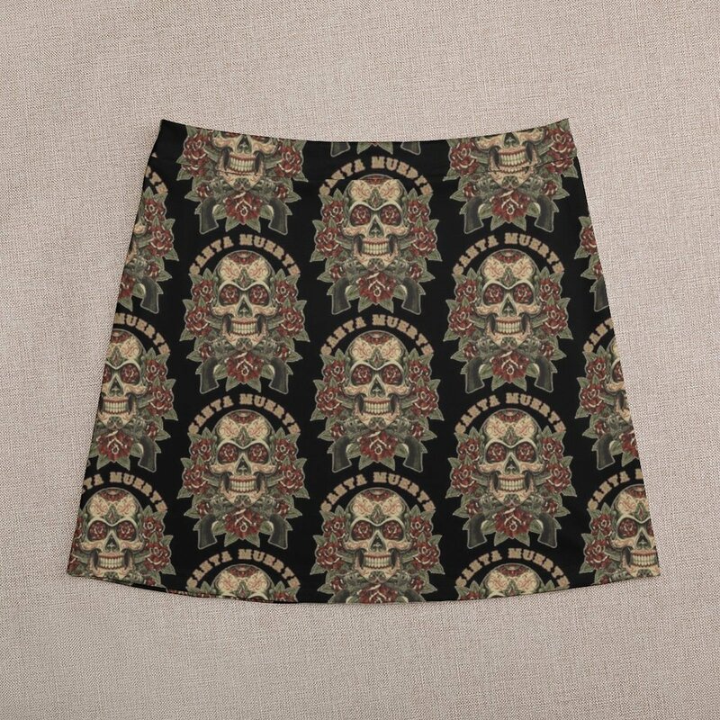 SANTA MUERTE Mini Skirt mini skirt for women girls skirt