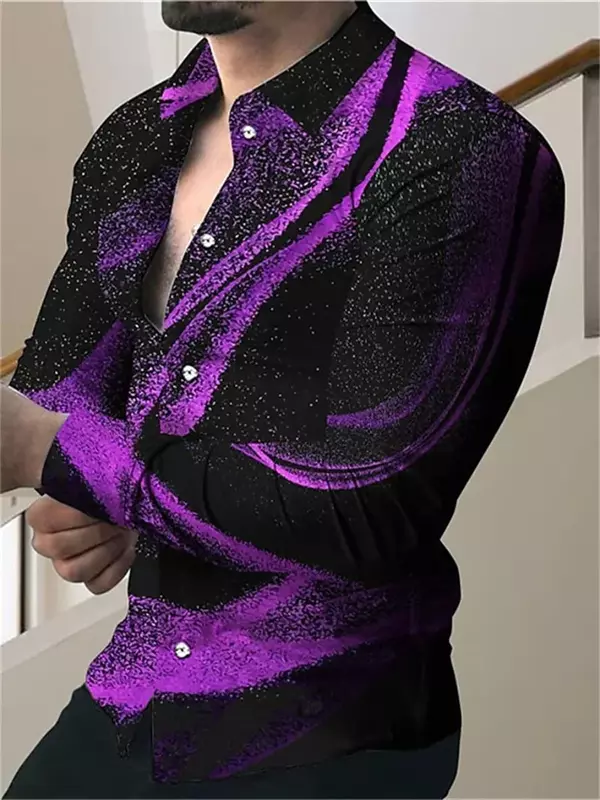 Chemise de costume violet et bleu pour hommes, vêtements de mode décontractés, matériau de haute qualité, grande taille, printemps, été, fête, nouveau, offre spéciale, 2023
