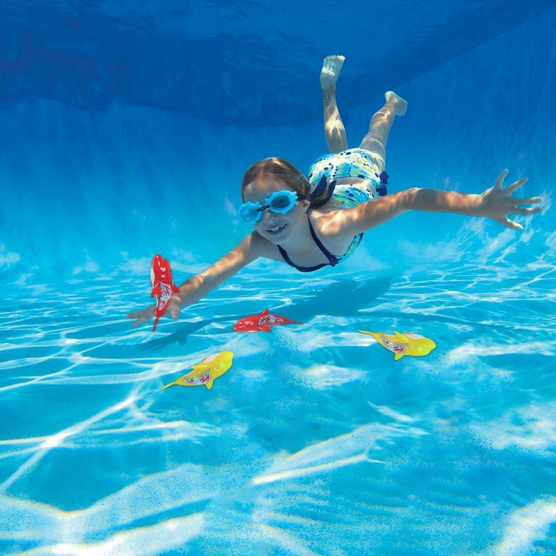 Condução subaquática natação peixe brinquedos indoor-outdoor natação ferramenta de treinamento de água mergulho octopus água mergulho peixe para crianças