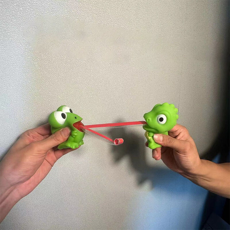 Dzieci kreatywna zabawki typu Fidget dekompresyjna szczypta żaba dinozaur wystający język łagodzi stres zabawki prezenty świąteczne dla dzieci