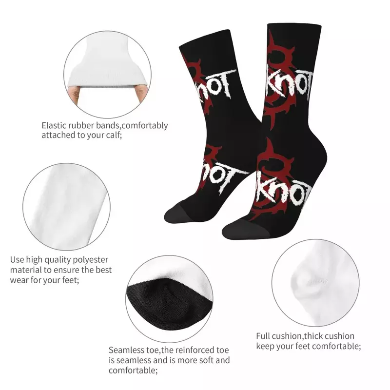Носки Slipknot, модные мужские и женские носки в стиле Харадзюку, весна-лето-осень-зима, носки в подарок