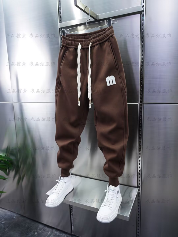 Pantalones de Jogging deportivos para hombre, ropa de calle americana, pantalones de chándal de moda coreana, pantalones holgados casuales Harajuku, Primavera