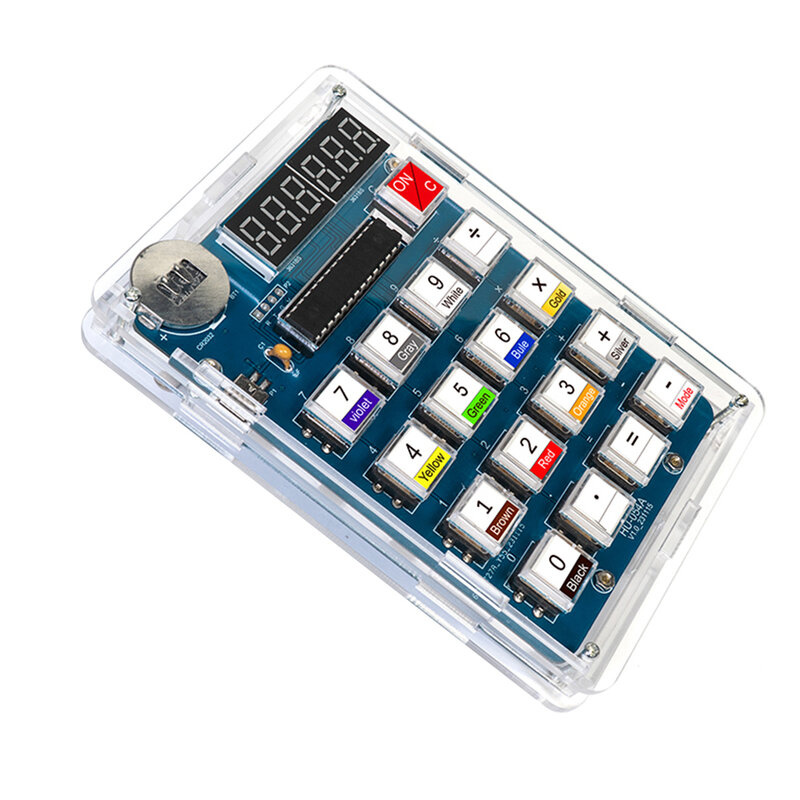 Kit electrónico de calculadora de pantalla de tubo Digital Diy, Kit de soldadura, práctica de soldadura, piezas sueltas, recursos de enseñanza de soldadura