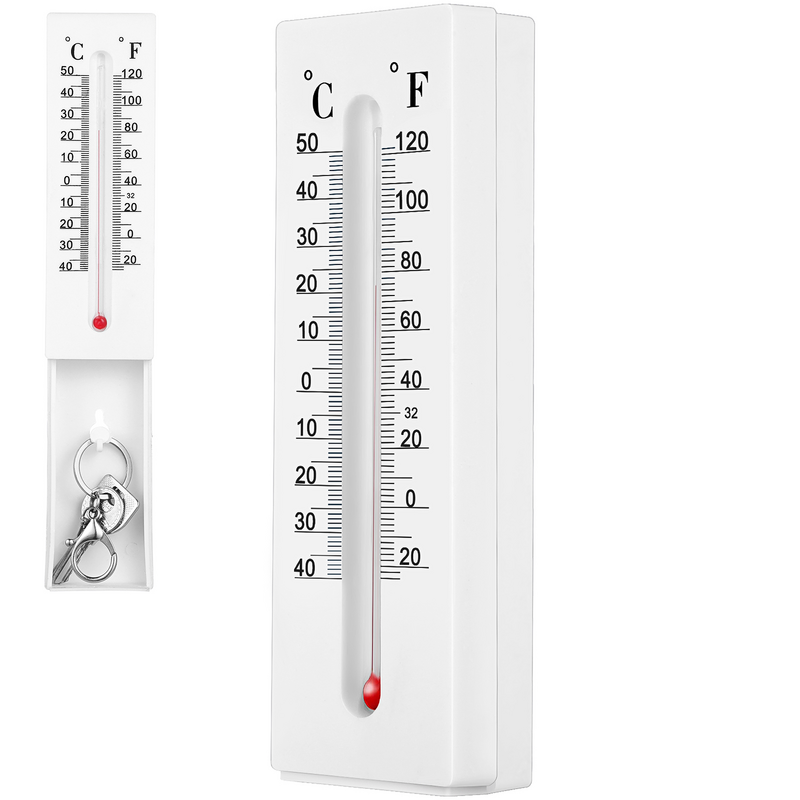 Wandthermometer Verticale Thermometer Buiten Sleutel Hider Sleutelhouder Indoor Outdoor Thermometer Voor Thuis