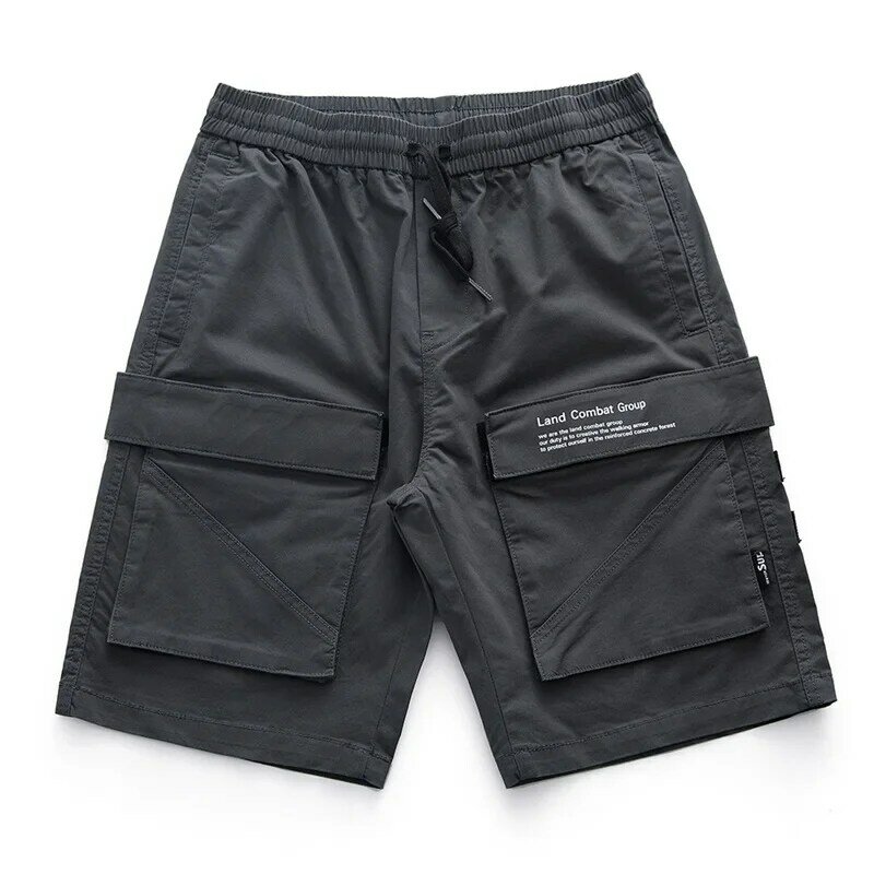 Pantalones cortos Cargo con bolsillos grandes para hombre, moda de verano, informales, rectos, multibolsillos, nueva tendencia, alta calidad