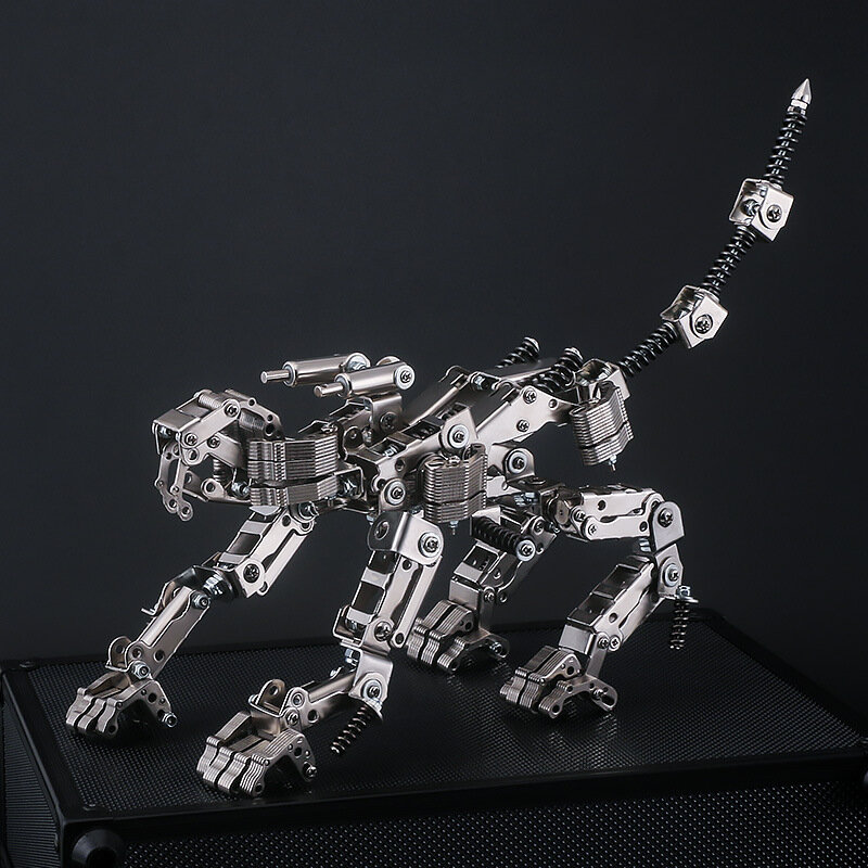 439 stücke verformbaren metall montage modell DIY hand-made ornamente schwierig spielzeug geschenk stahl lange-zahn lion