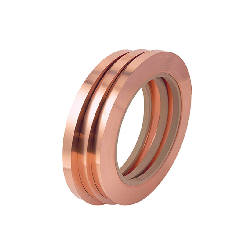 Tira de cobre T2 de alta pureza, 10 m/rollo, 0,15/0,2mm, para conexión de batería de litio 18650 21700, soldadura de tira de cobre