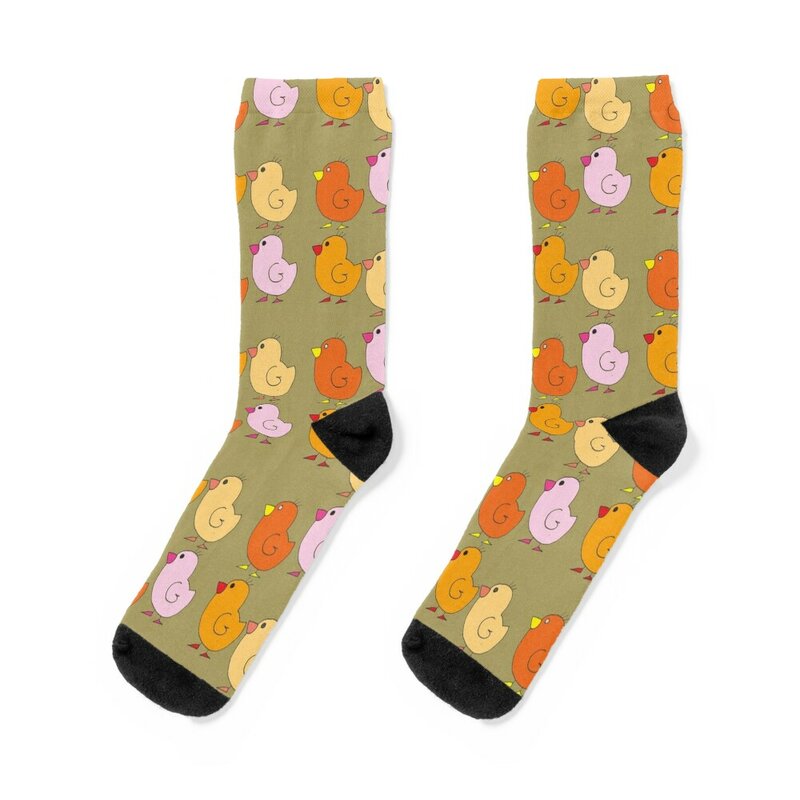 chick colorful Socks funny gifts christmas gifts Children's Lots Male Socks Women's