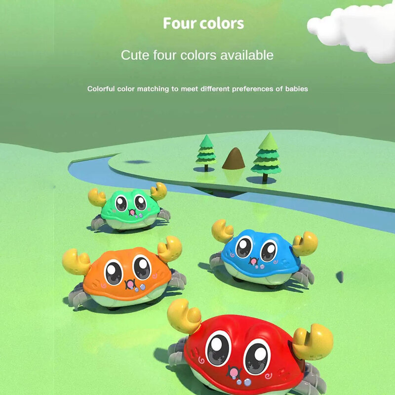 Juguete interactivo de cangrejo para niños, juguete creativo para gatear, Escape de cangrejo, regalo de cumpleaños para caminar, 1 unidad