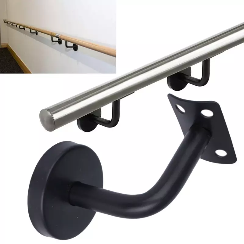 Stair Handrail Brackets Home Improvement Best Price Black Durable High Quality Home Co-ordinates Beautifully With The Oak