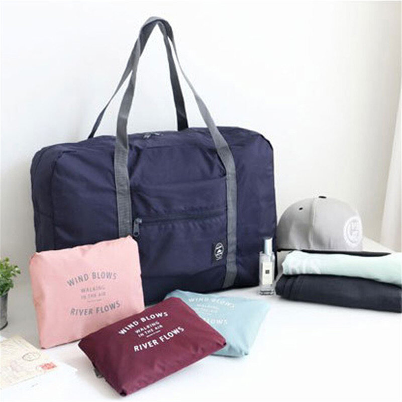 Foldable Travel Bag Large Capacity  Water Proof  Shopping Shoulder Bag Unisex Luggage  Clothes Storage Bag New Trend Spring