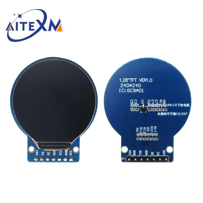 Layar TFT 1.28 inci modul Tampilan LCD TFT bulat RGB 240*240 GC9A01 Driver 4 kawat antarmuka SPI 240x240 PCB UNTUK Arduino