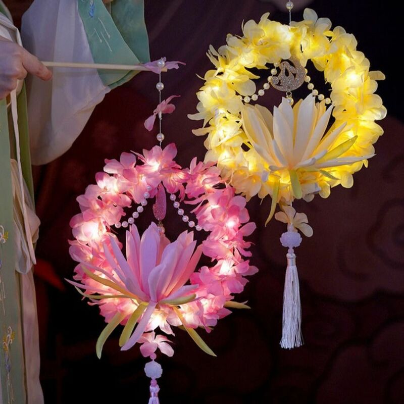 Estilo chinês artesanal LED Light, lanterna DIY, lâmpada chinesa, bênçãos, coelho, festival, brinquedo