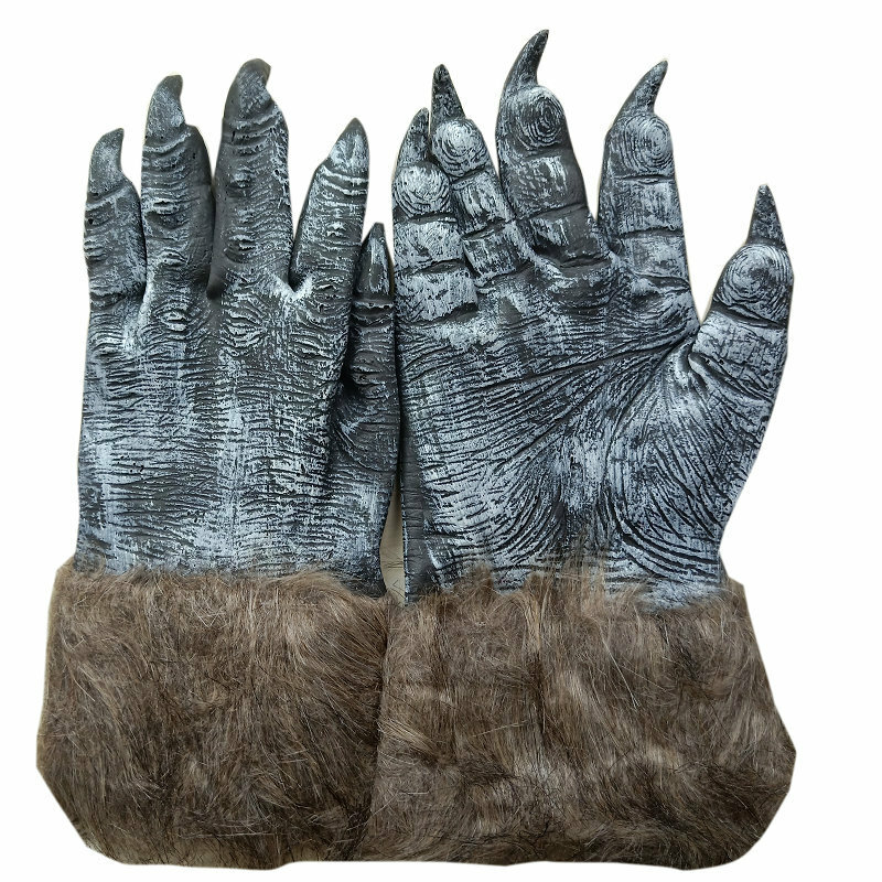 ถุงมือผีถุงมือกรงเล็บหมาป่าน่ากลัวอุปกรณ์ประกอบฉากการแสดงบนเวทีฮาโลวีนคอสเพลย์