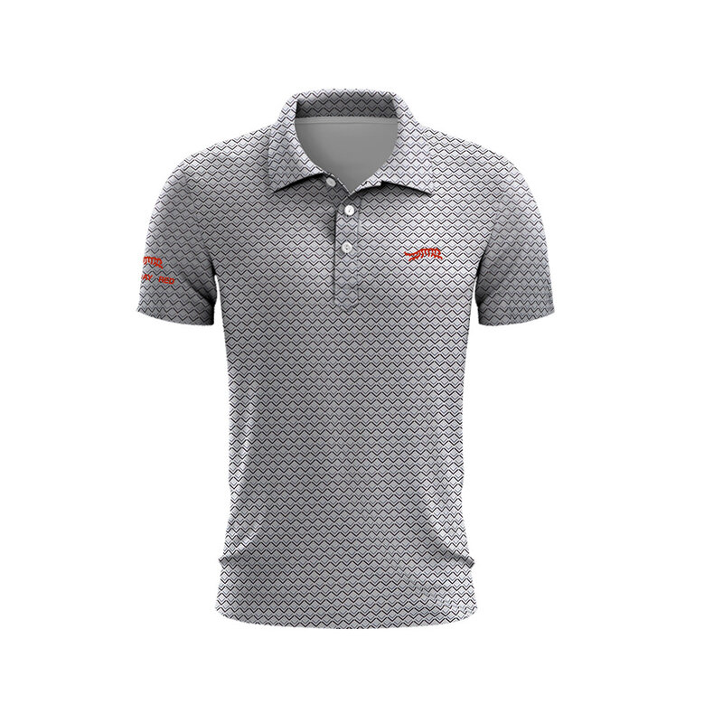 Tiger Wald Golf Sonne Tag rot Golf Polo Shirt Herren Sommer Golf T-Shirt Top schnell trocknende Golf Club Button Up T-Shirt Polo-Shirt