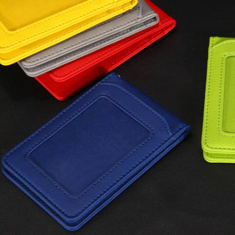 Men Office School Supplies Business Neck Strap Student Bus Cards Cover Badge Holder ID Desk Organizer Card Holder with Lanyard
