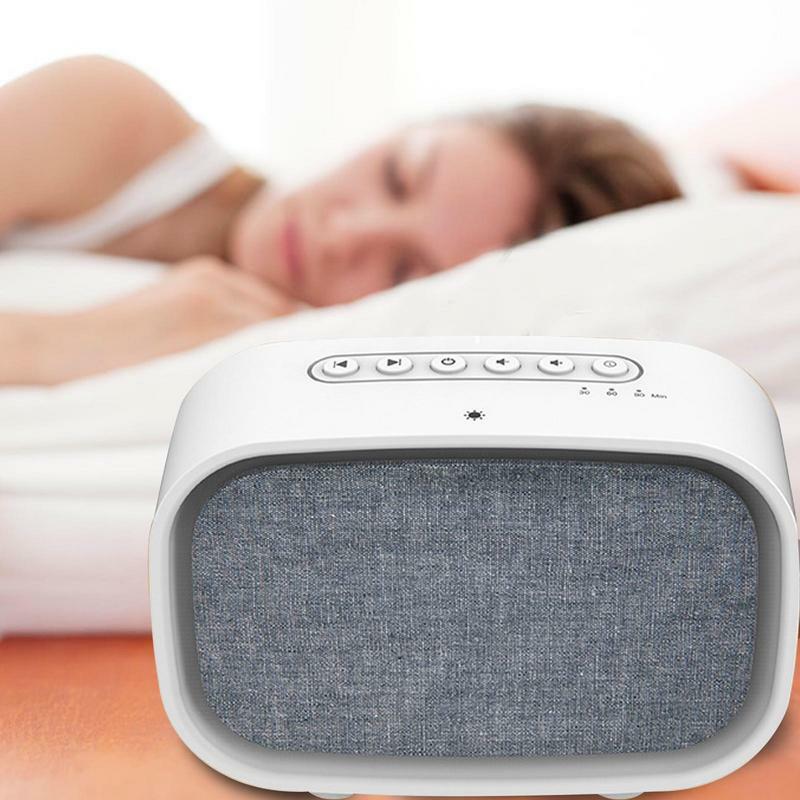 جهاز صوت نوم مهدئ أبيض قابل لإعادة الشحن ، منتجات مساعدة النوم للحضانة ، غرفة المعيشة ، رحلات العمل ، السفر