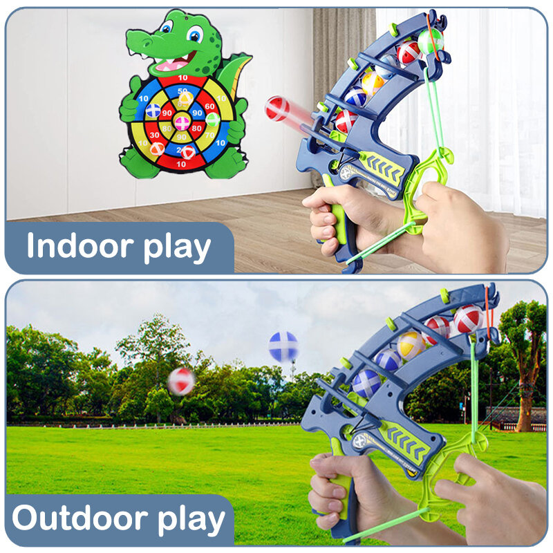 Tirachinas Deportivo Montessori para niños, juego de mesa de baloncesto, Dartboard, bola adhesiva, juguete educativo para exteriores