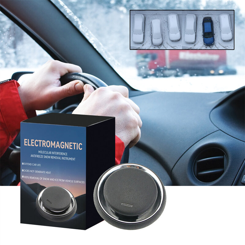 1 Stuks Elektromagnetische Sneeuwverwijderingsapparaat Auto Ontijdend Instrument Auto Sneeuwverwijdering Moleculaire Interferentie Efficiënt Ontdooien