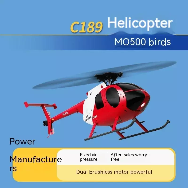 Elicottero aereo telecomandato elicottero reale C189 Dual Brushless quattro canali simulazione modello di aereo giocattolo per bambini
